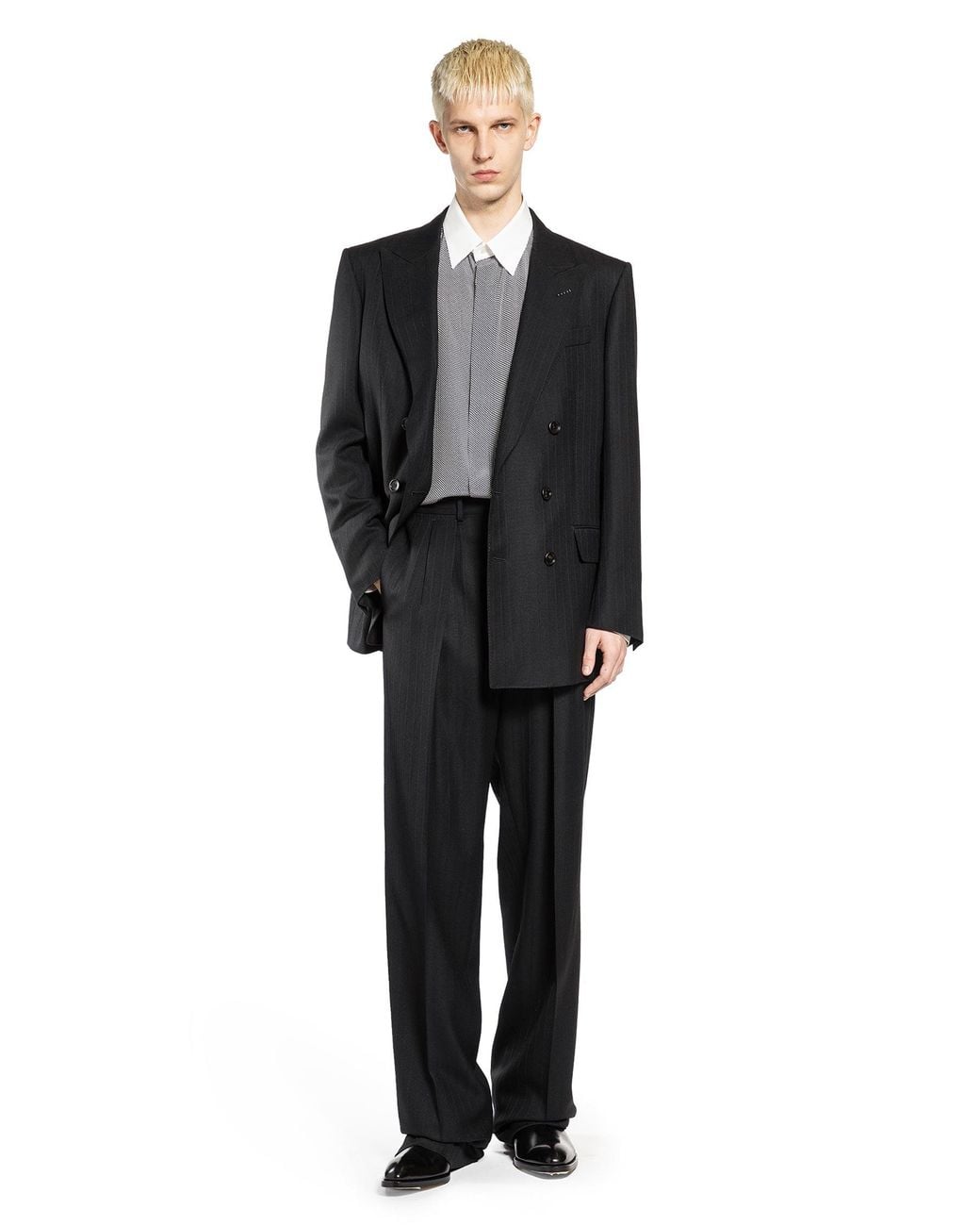 Tom Ford Gray 3D Classic Shirt for men