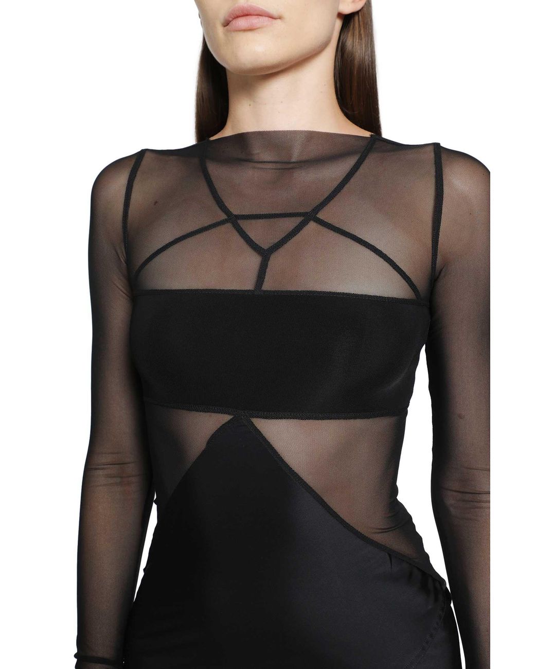 Rick Owens Black Tower Combo Gown