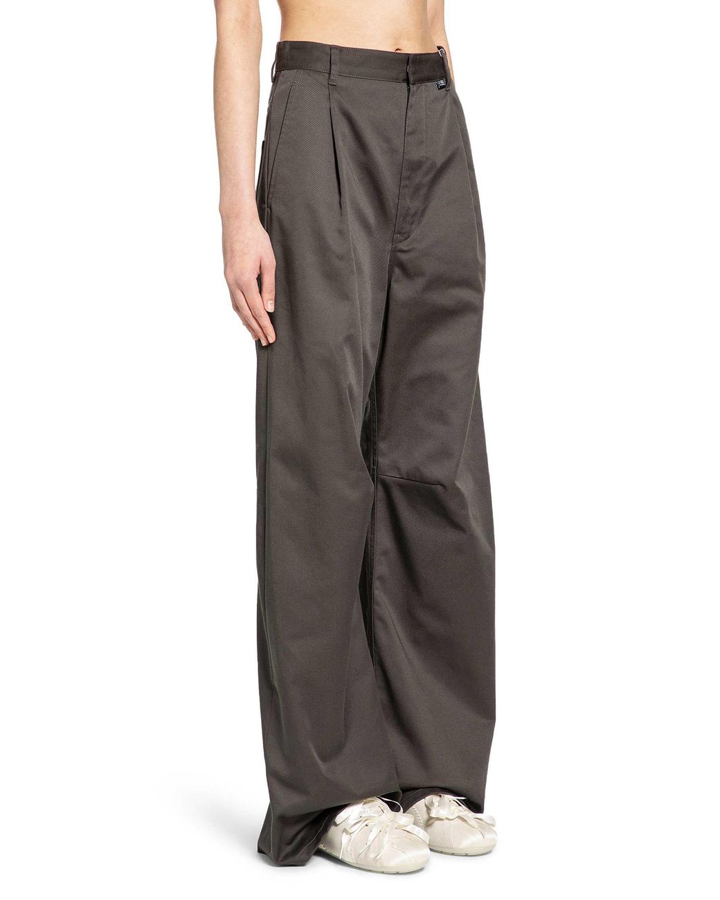 MM6 by Maison Margiela Gray Wide Leg Chinos