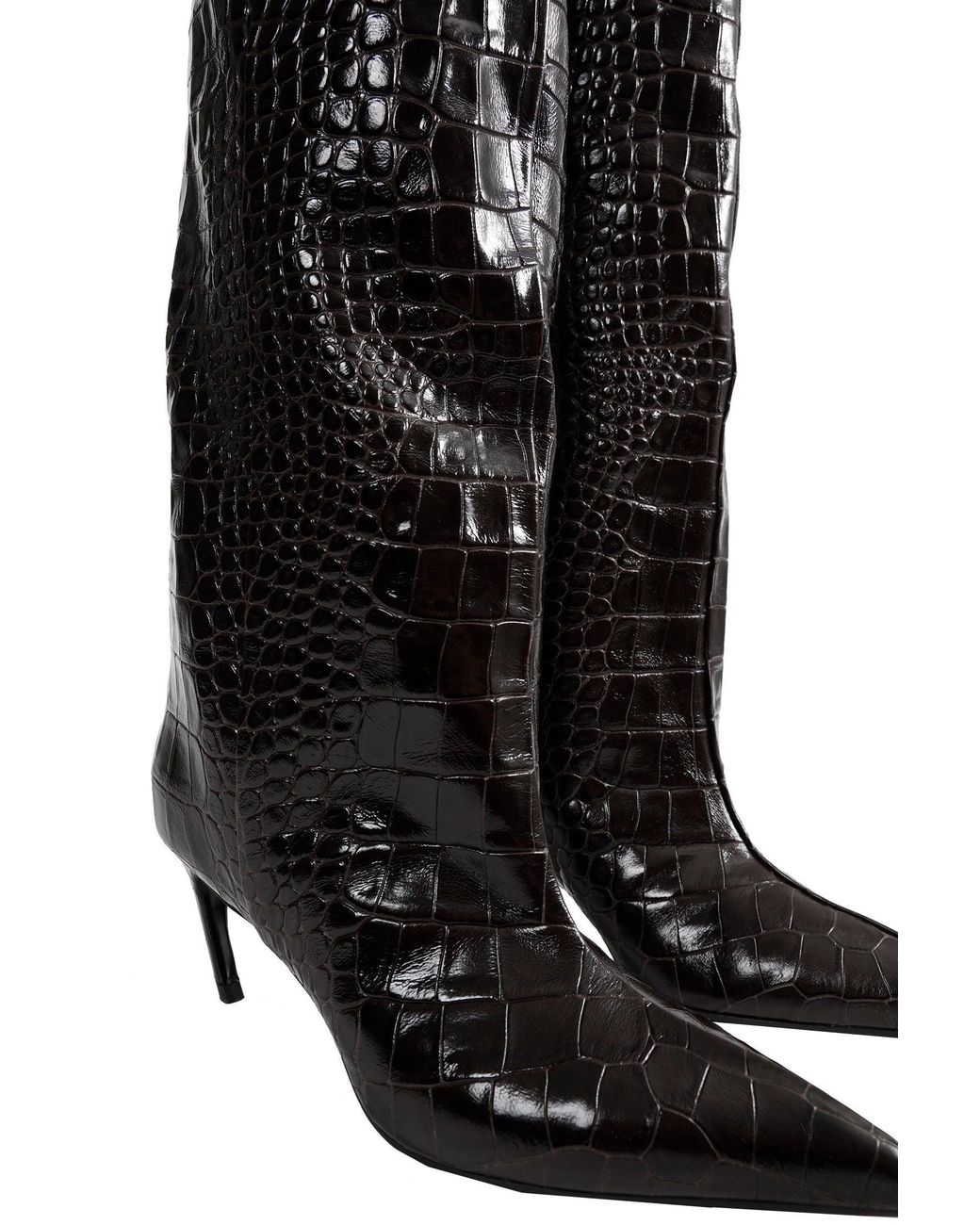 The Attico Black Lea Boots