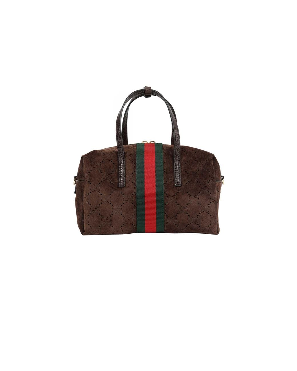 Gucci Brown Small Boston Bag