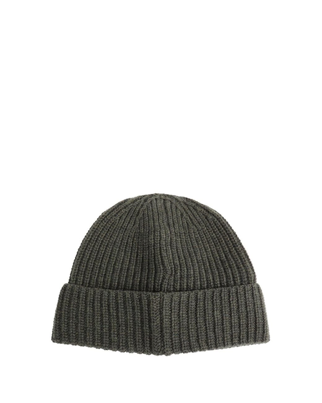 Stone Island Green N100012 Ribbed Knit Beanie for men