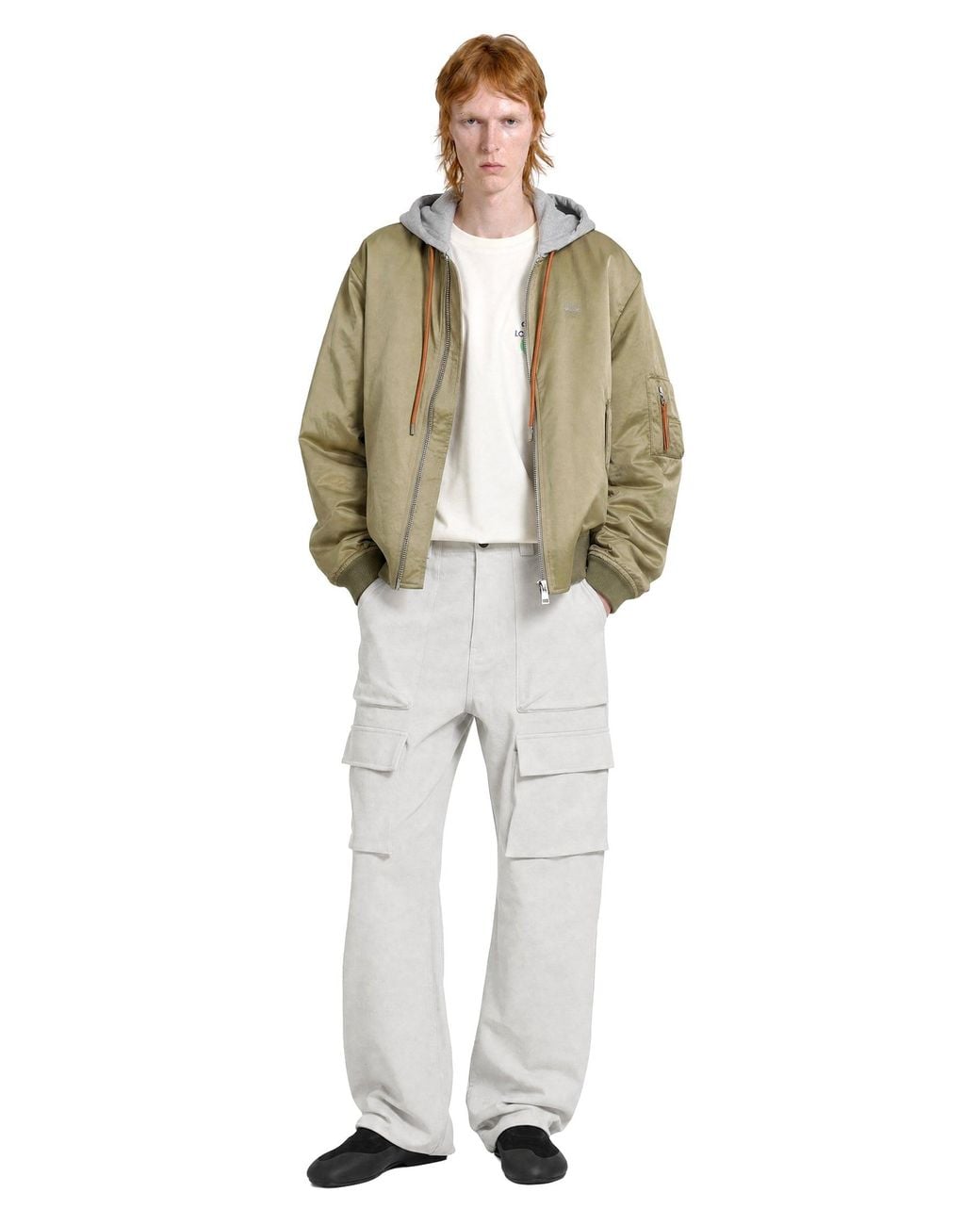 Loewe Green Bomber Jacket for men