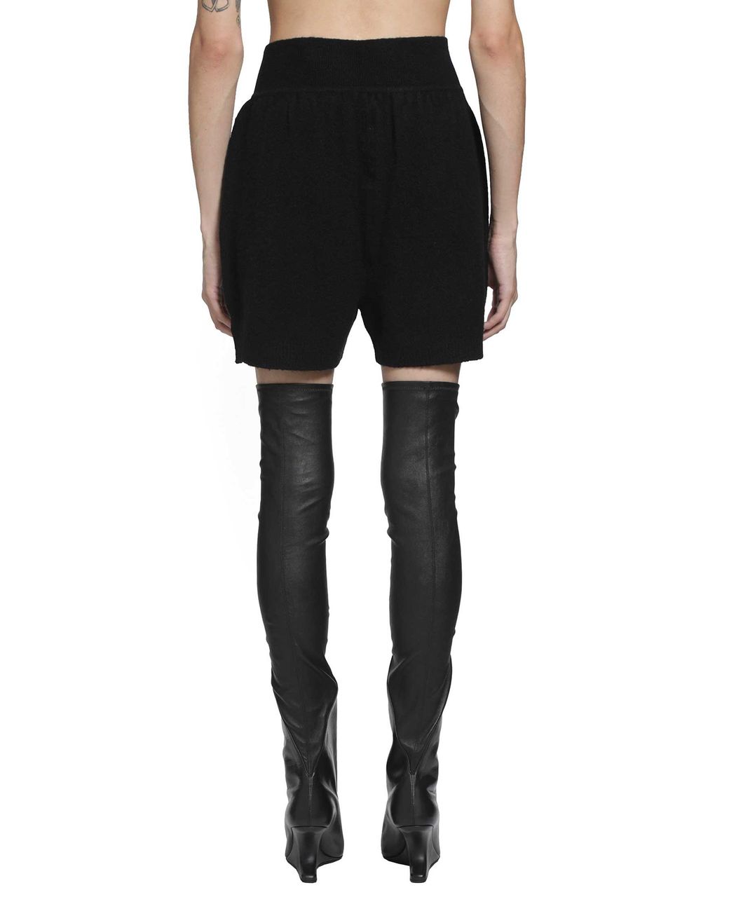 Rick Owens Black Tower Shorts