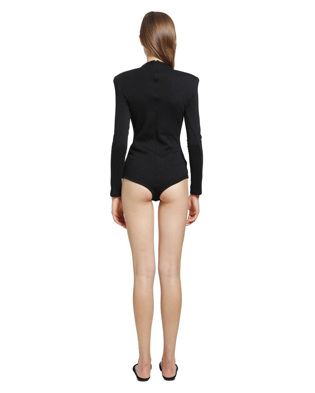Jil Sander Black Wool Bodysuit