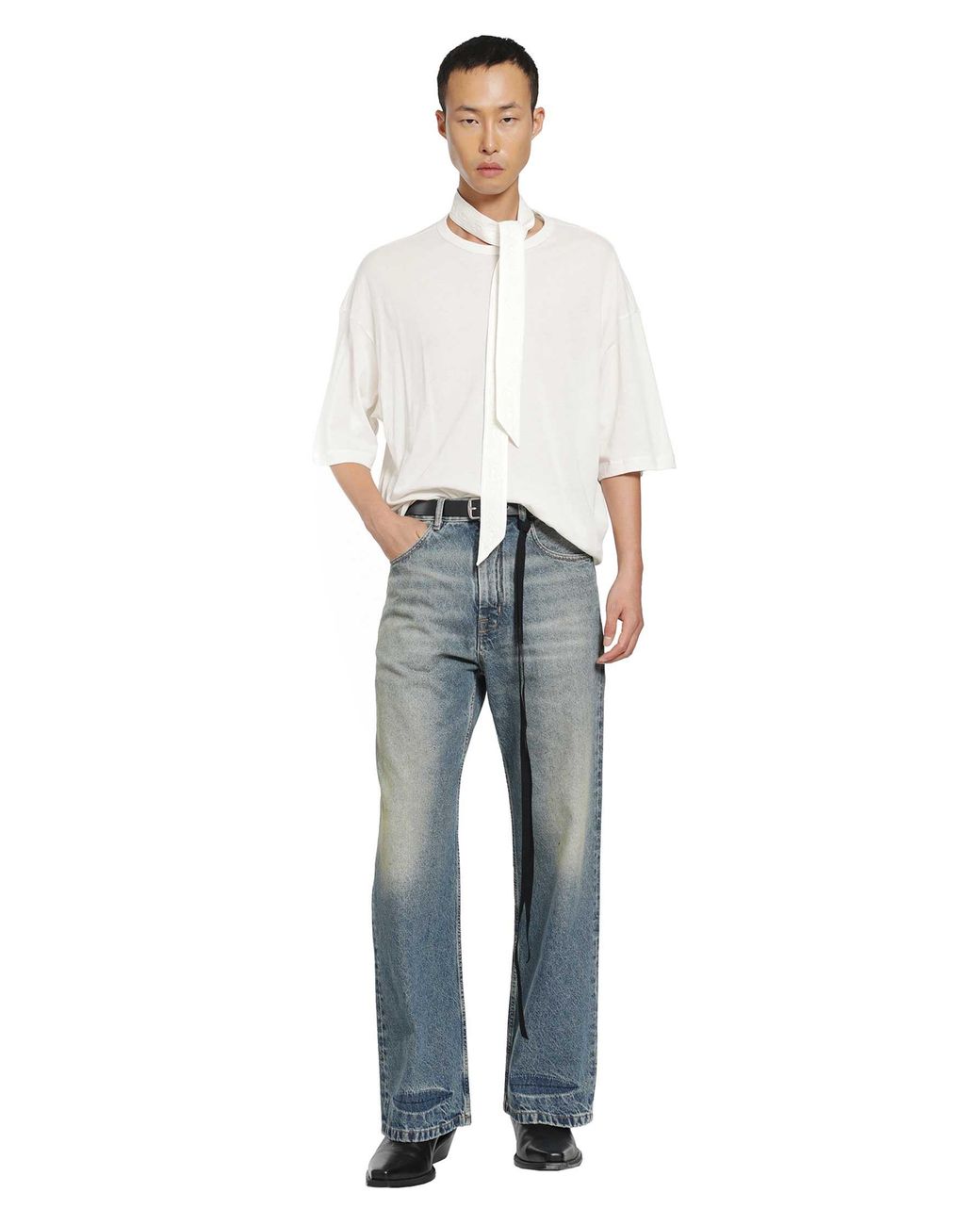 Ann Demeulemeester Blue Alarik Flared Jeans for men