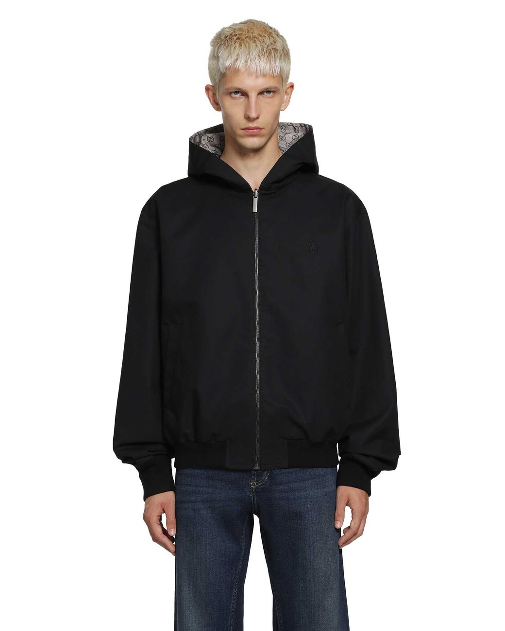 Gucci Black Reversible Zip Jacket for men