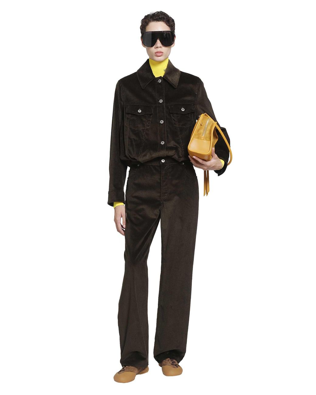 Loewe Black Cotton Corduroy Trousers