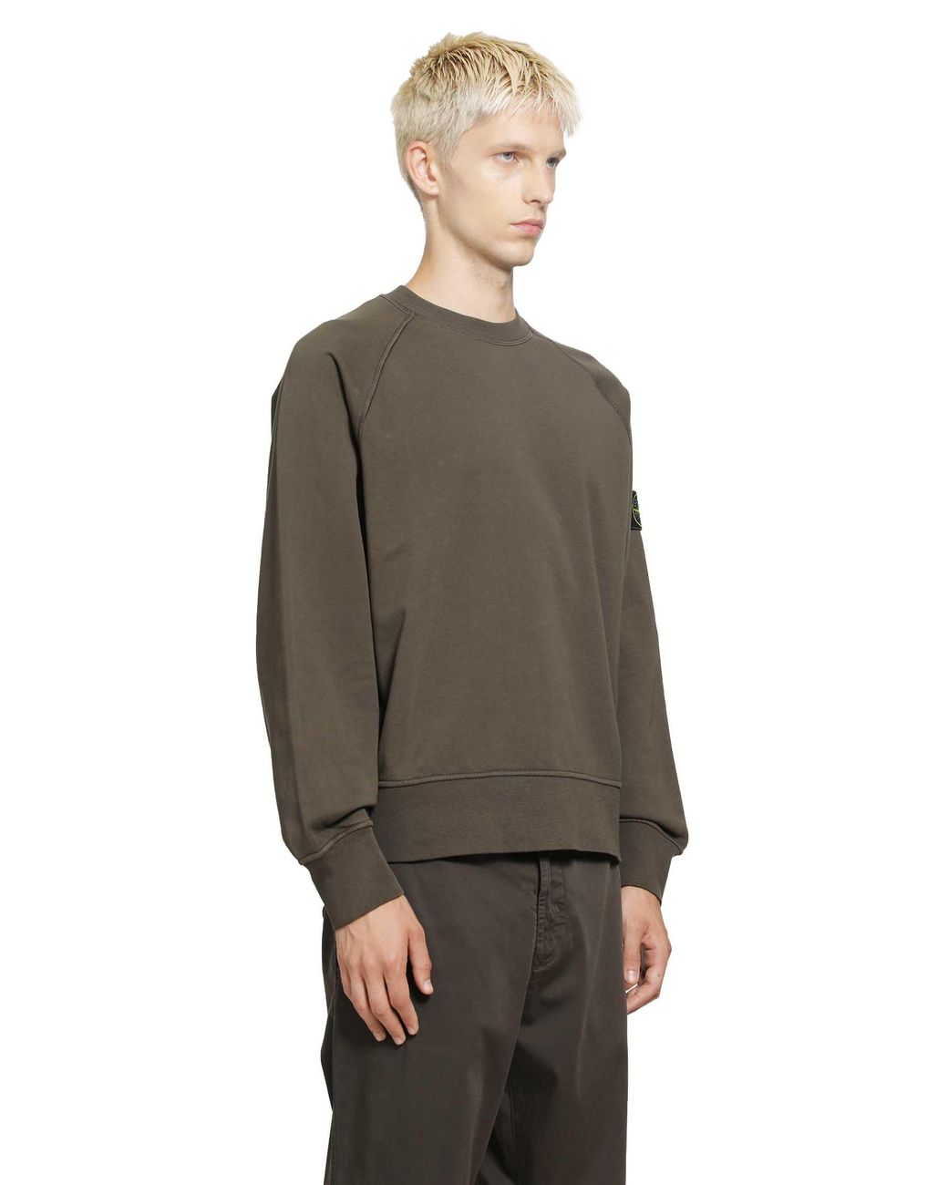 Stone Island Gray 6100008 Crewneck Sweatshirt for men