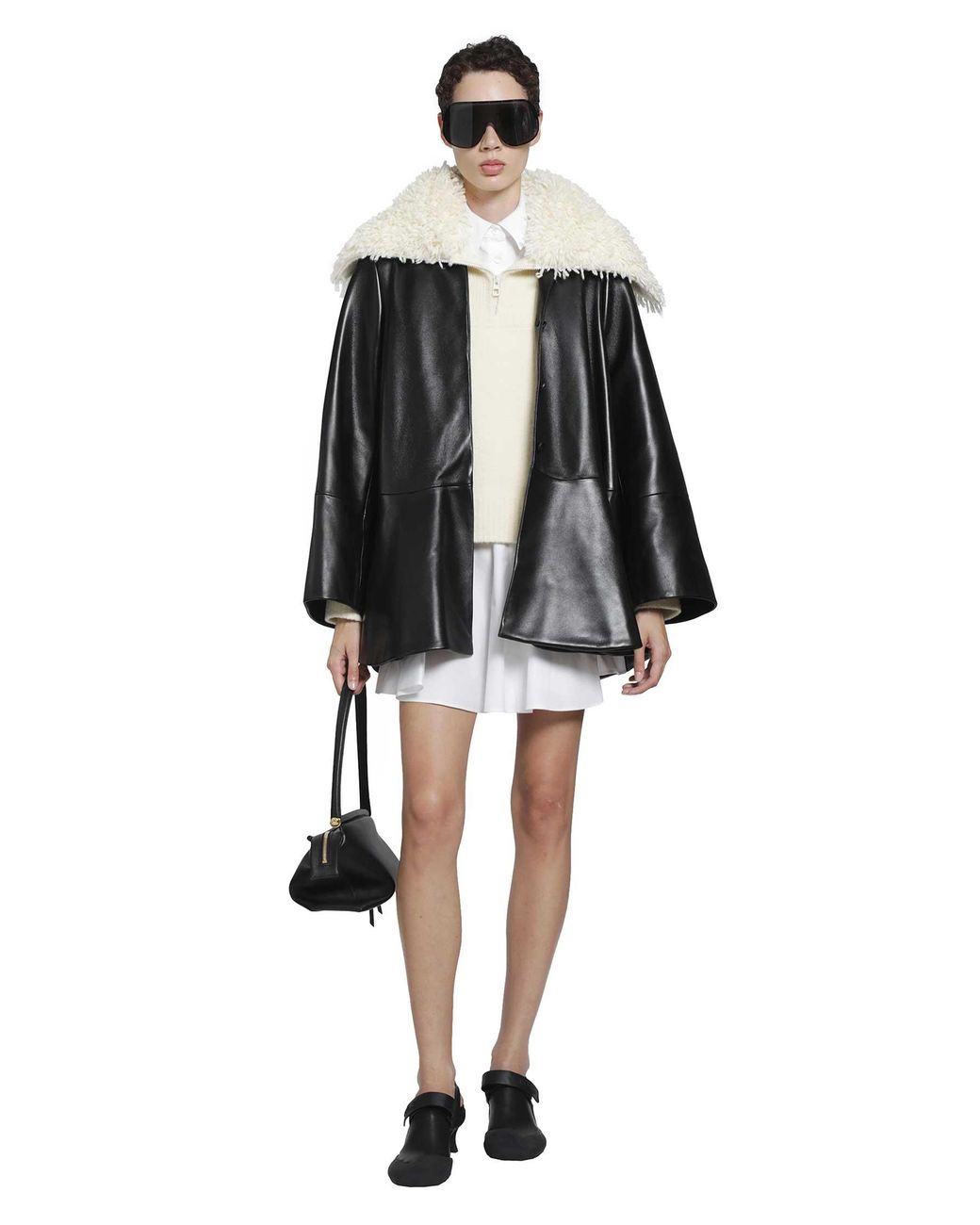 Loewe White Cotton Shirt Dress