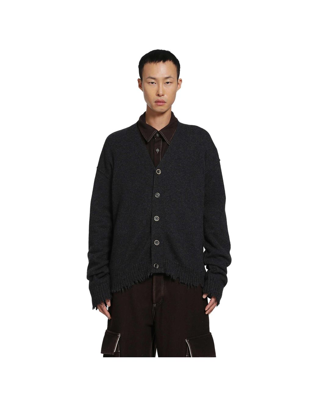 Uma Wang Black Over Cardigan for men
