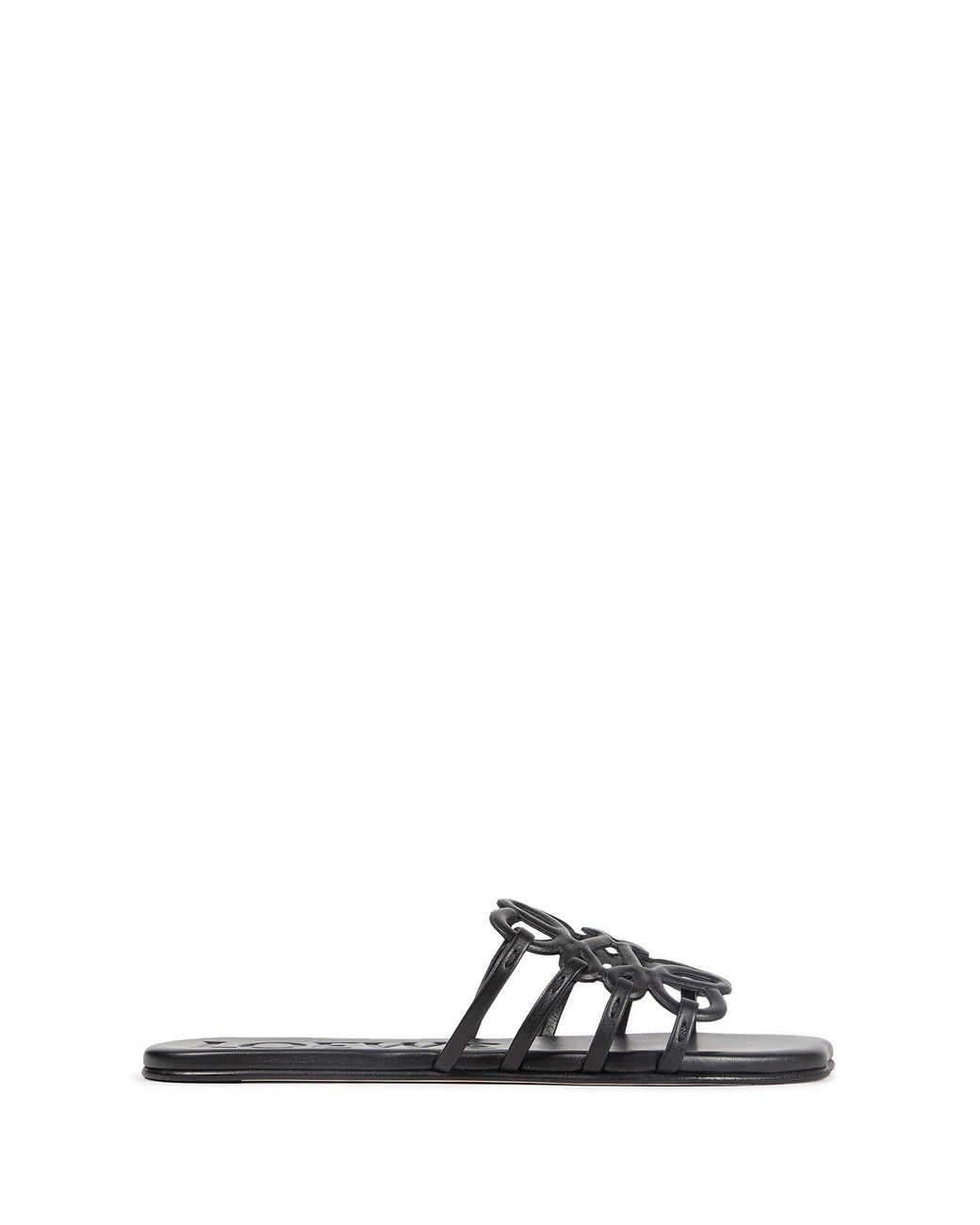 Loewe Black Petal Anagram Slides