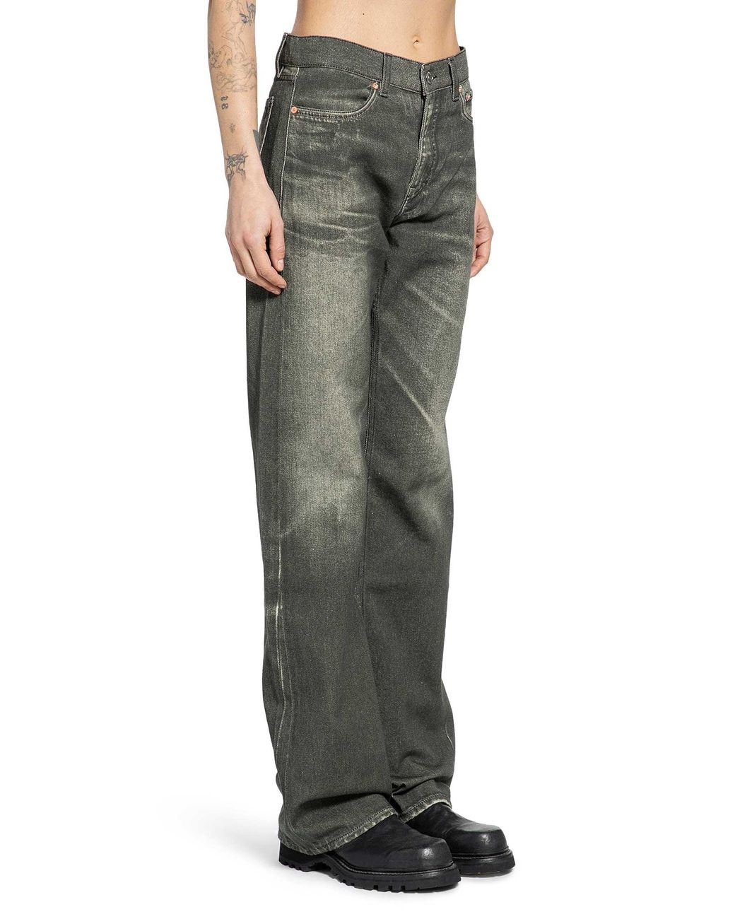 Our Legacy Green Wata Cut Jeans