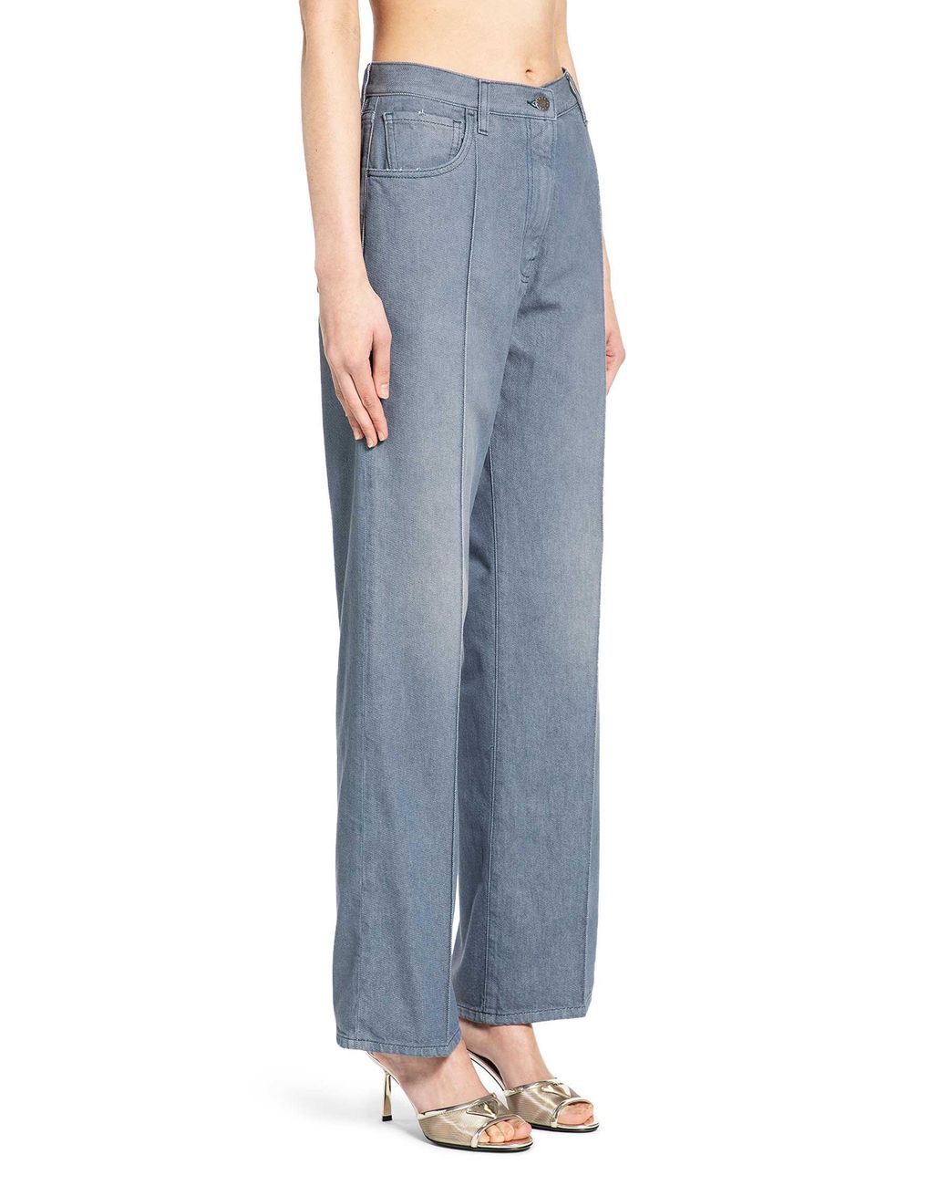 Prada Blue Washed Denim Jeans