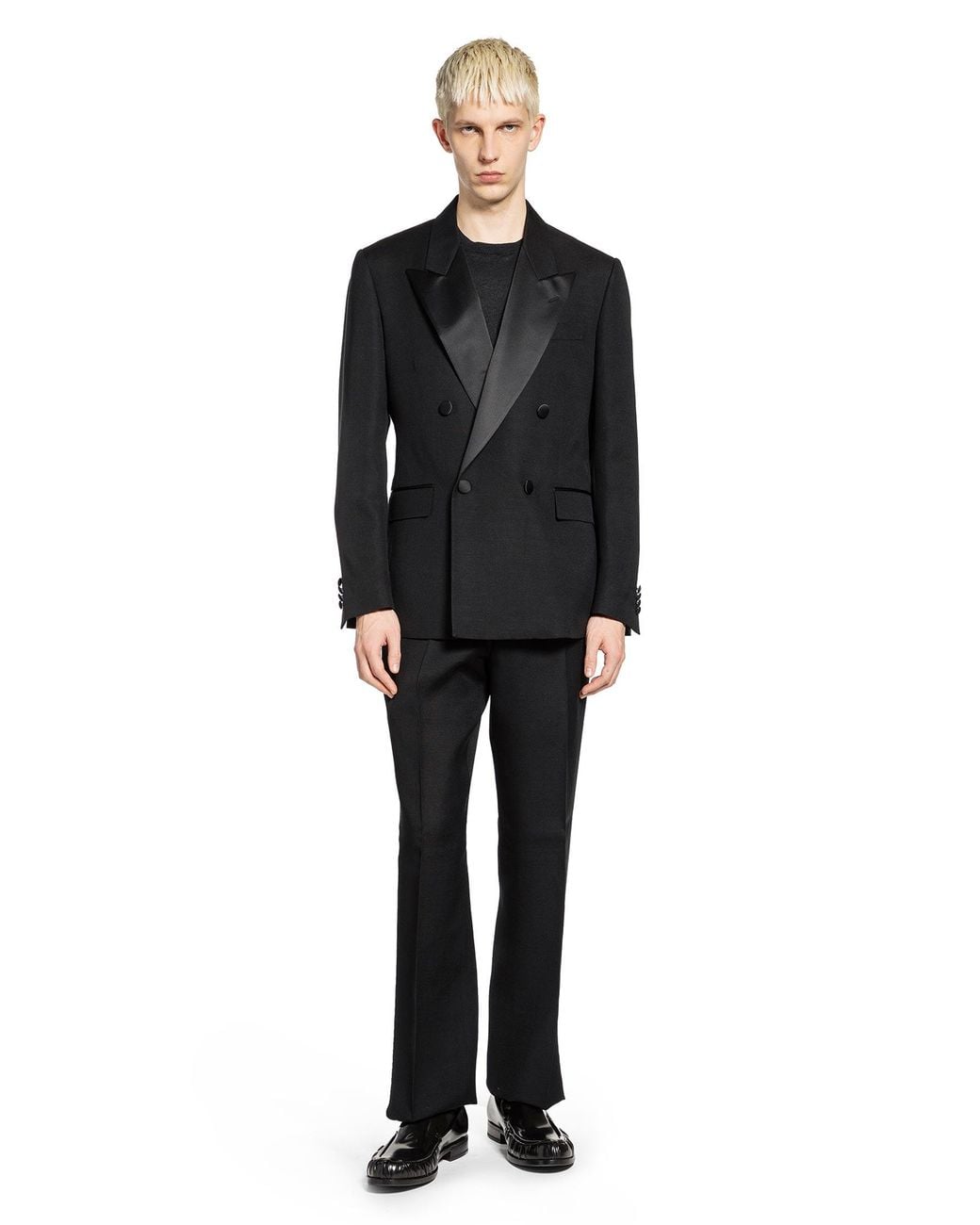 Lardini Black Double-Breasted Suit for men