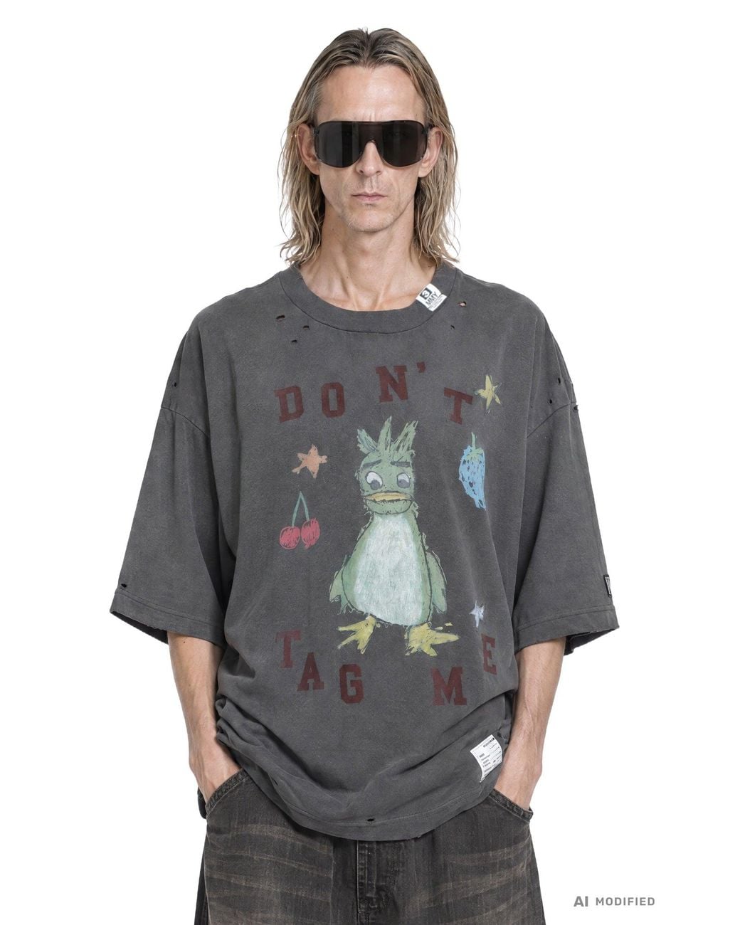Maison Mihara Yasuhiro Gray Kids Doodle Tee for men