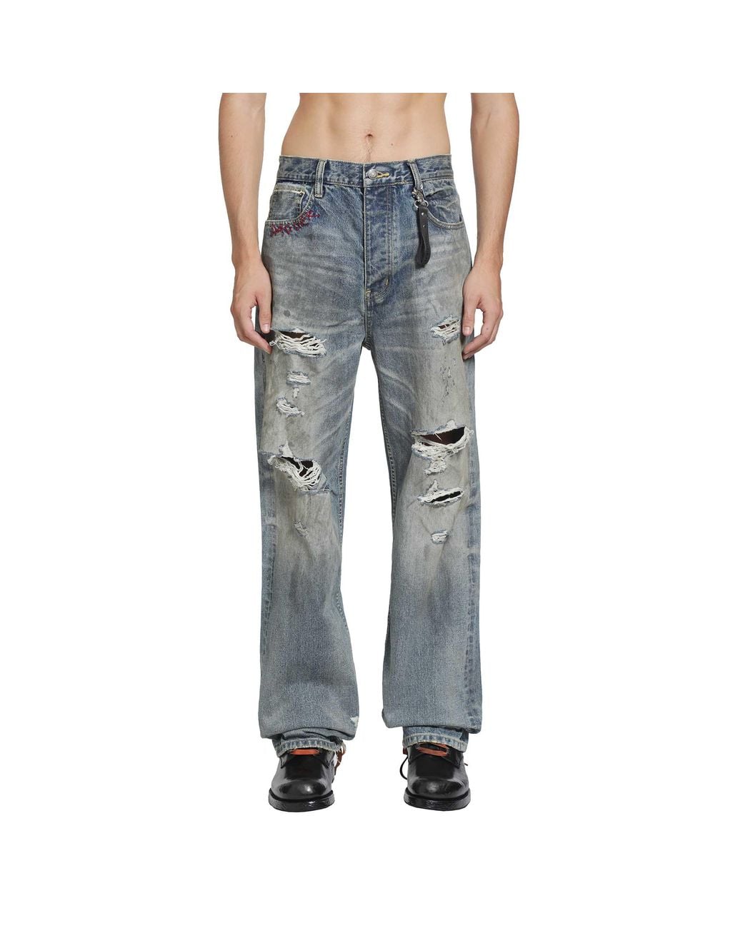DAGGER Gray Garage Sid Jeans for men