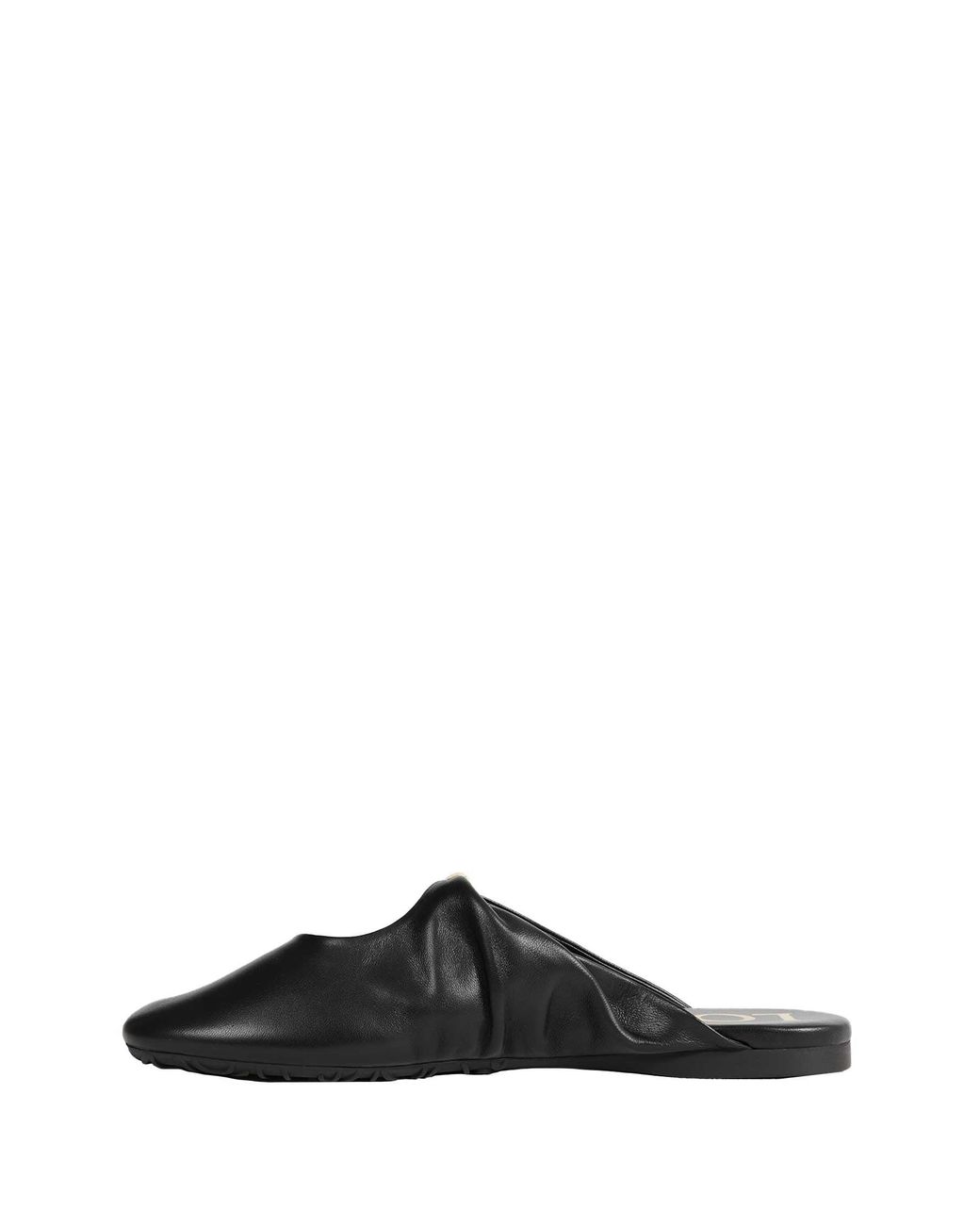 Loewe Black Leather Mules