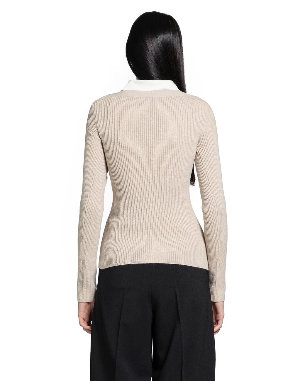 Max Mara Natural Wool And Cashmere Cardigan