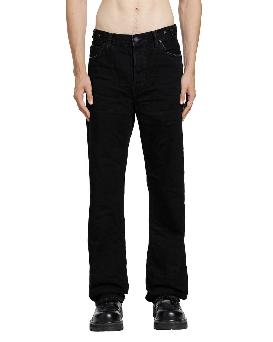 Mastercraft Union Black Showa Relaxed Mayonaka Jeans for men