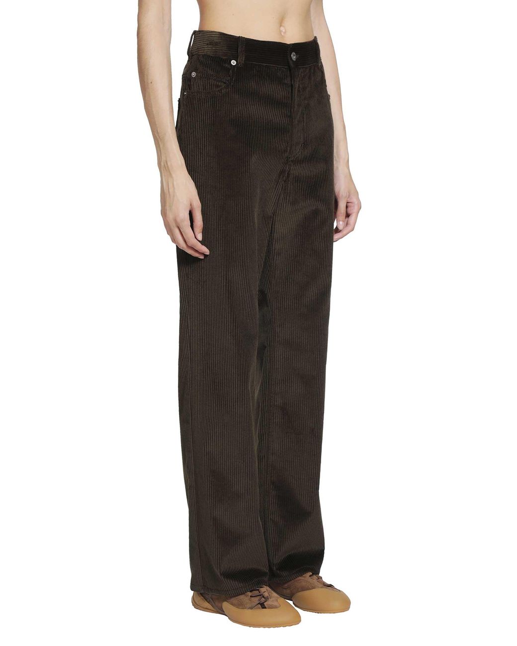 Loewe Black Cotton Corduroy Trousers