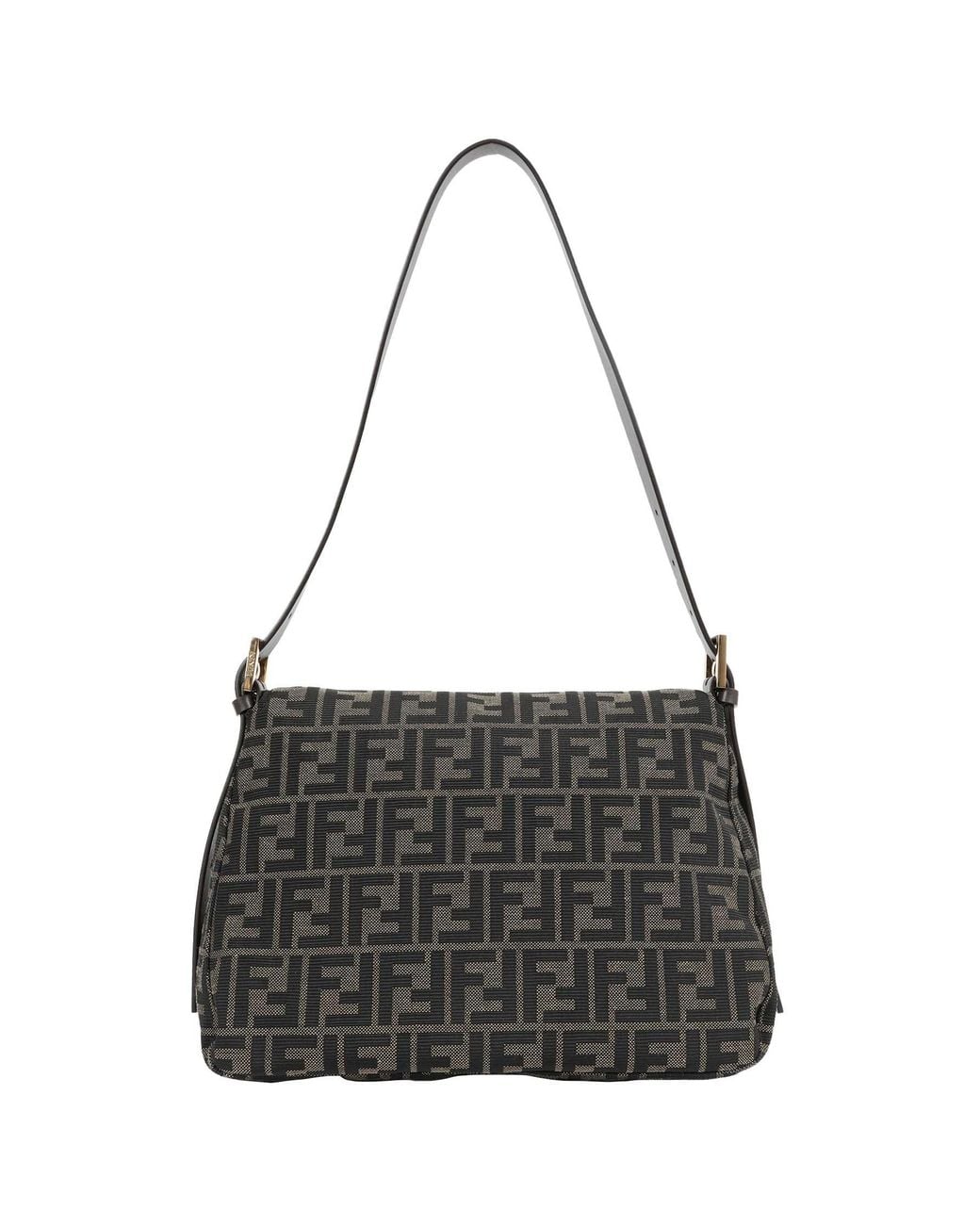 Fendi Black Flap 26325 Bag