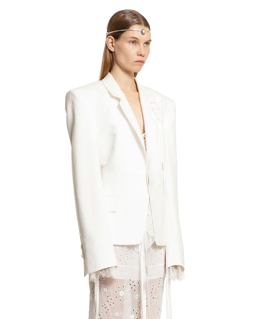 Ann Demeulemeester White Susa Comfort Tailored Blazer