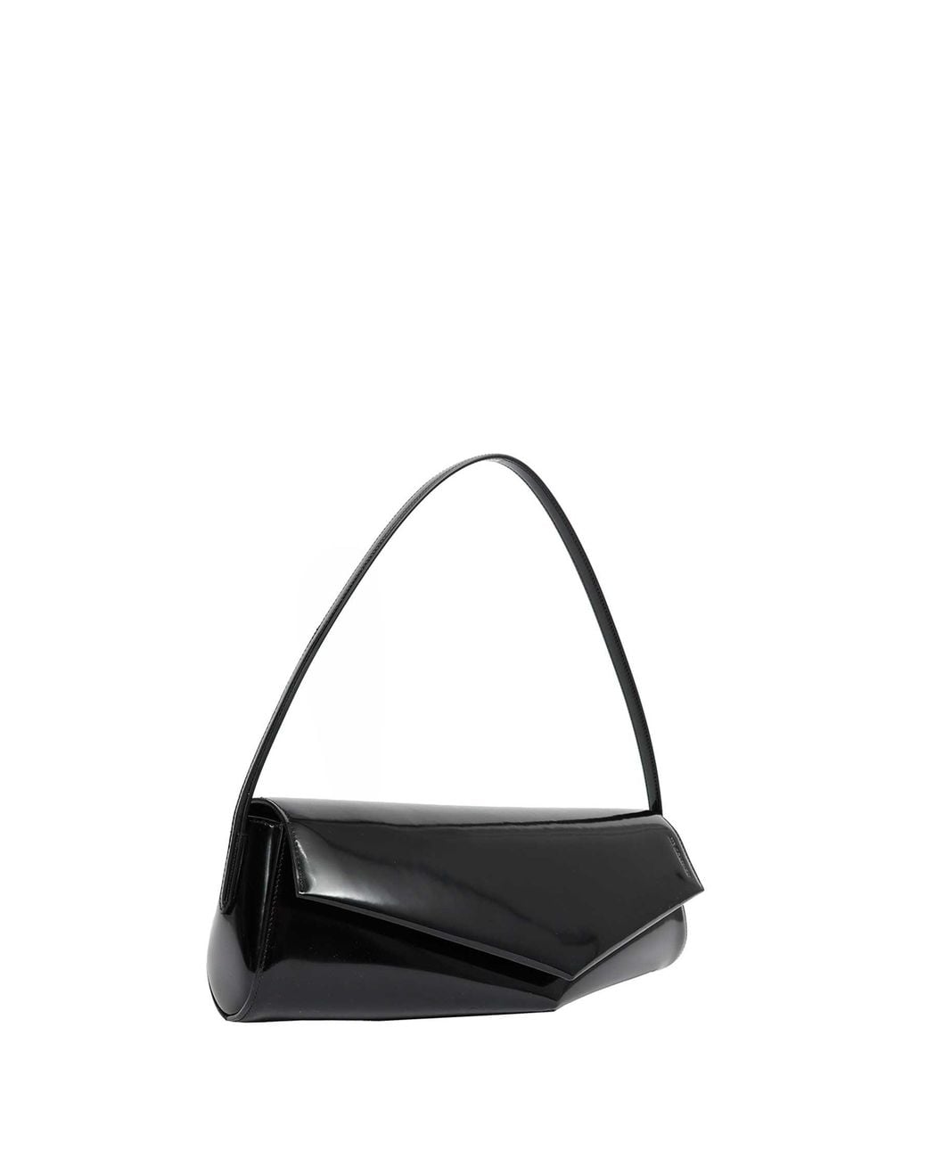 Jil Sander Black Kante Flap Bag