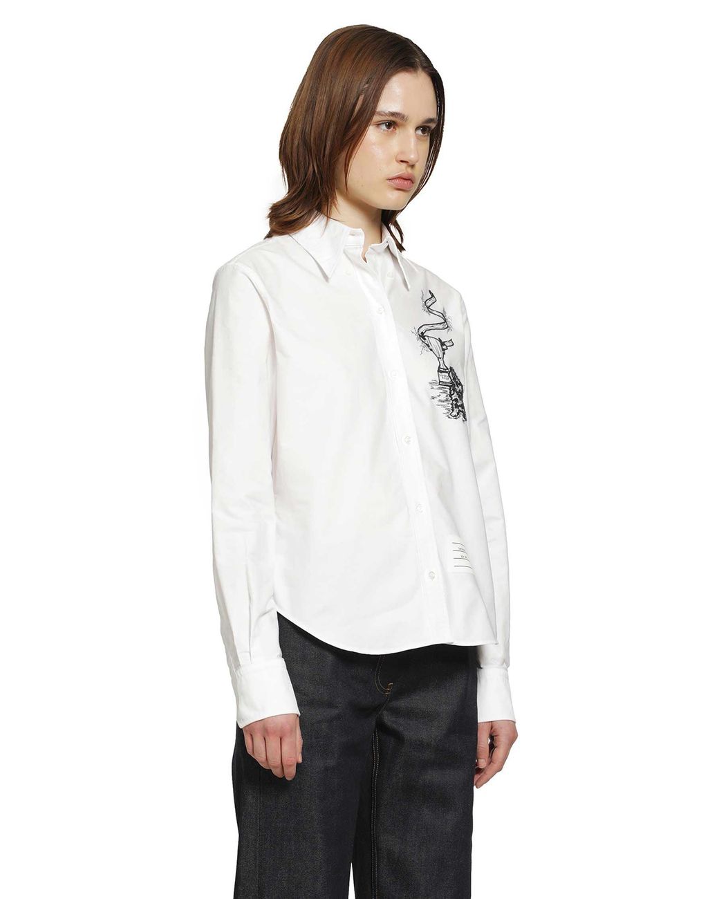 Thom Browne White Hector With Trophy Shirt