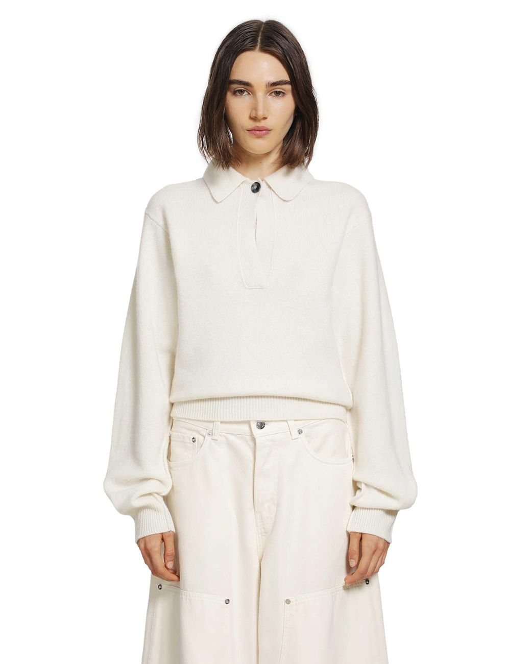Haikure White Ash Relaxed Sweater