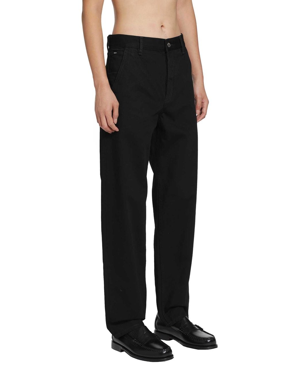 SALON C. LUNDMAN Black Tailored Denim Jeans for men
