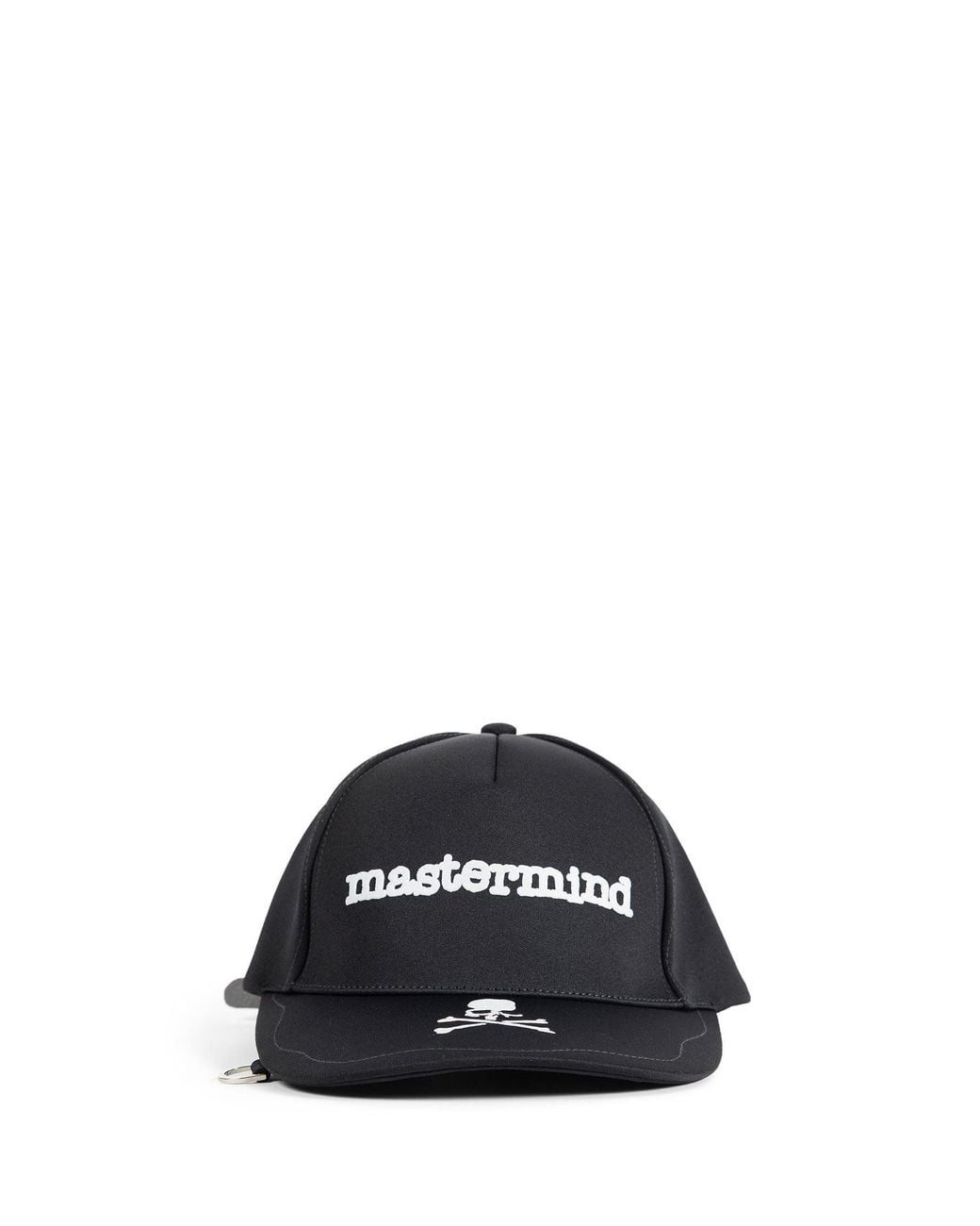 MASTERMIND WORLD Black Flock Logo Cap for men