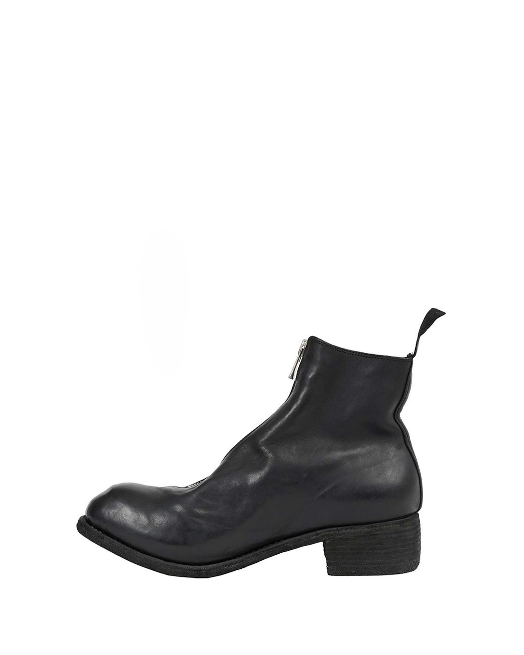 Guidi Black Palombaro Front Zip Boots for men