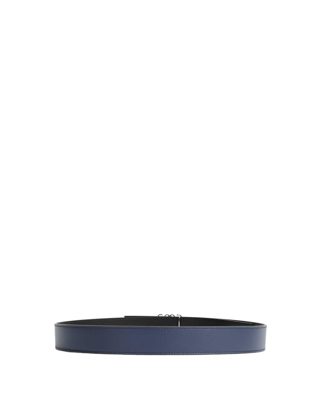 Loewe Blue Leather Reversible Anagram Belt for men