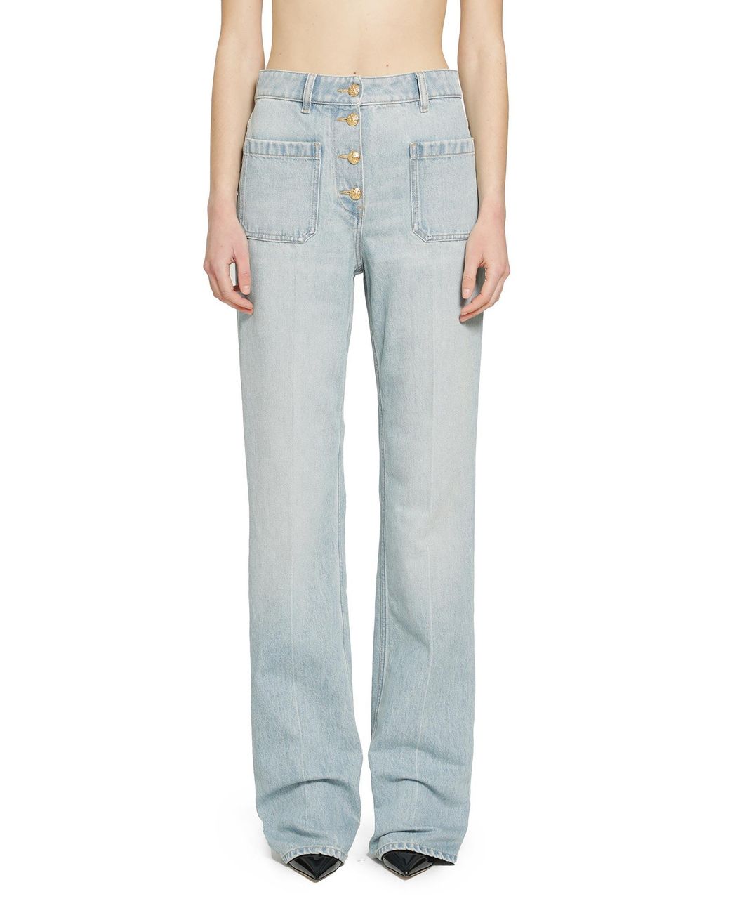 Valentino Blue Straight Leg Jeans