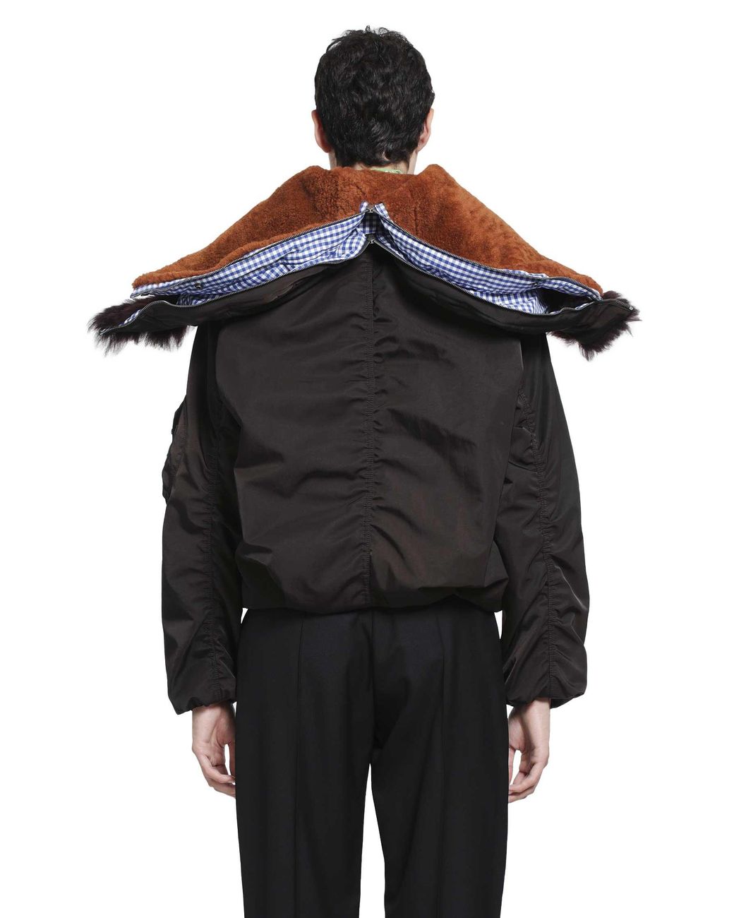 Loewe Black Technical Shell Bomber Jacket