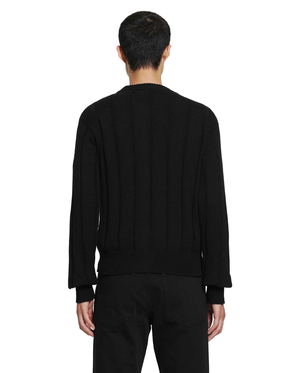 Ann Demeulemeester Black Natel Brushed Rib Cardigan for men