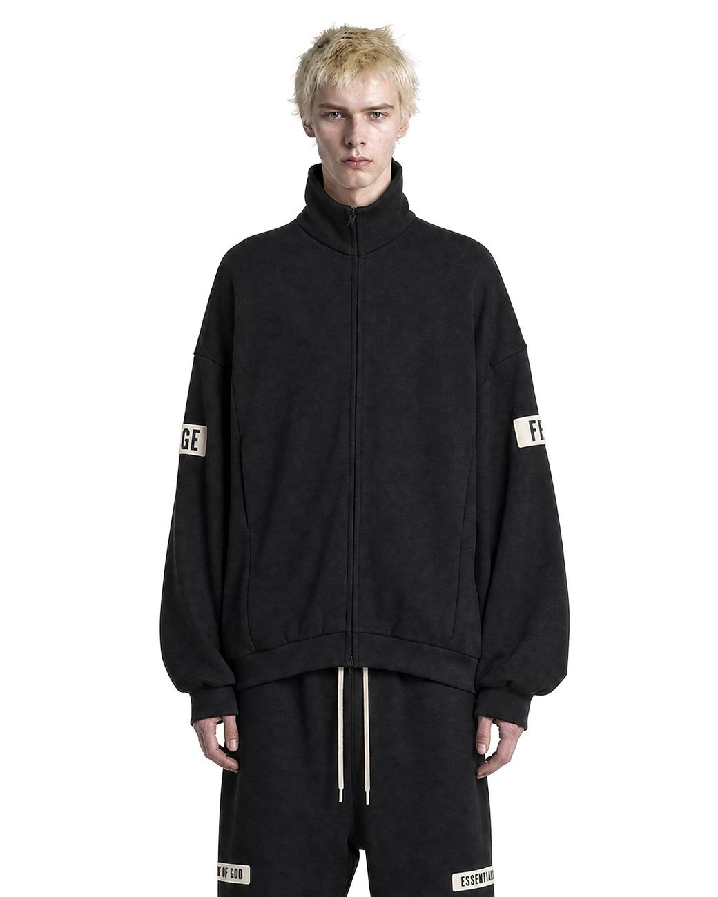 Fear Of God Black Track Jacket for men