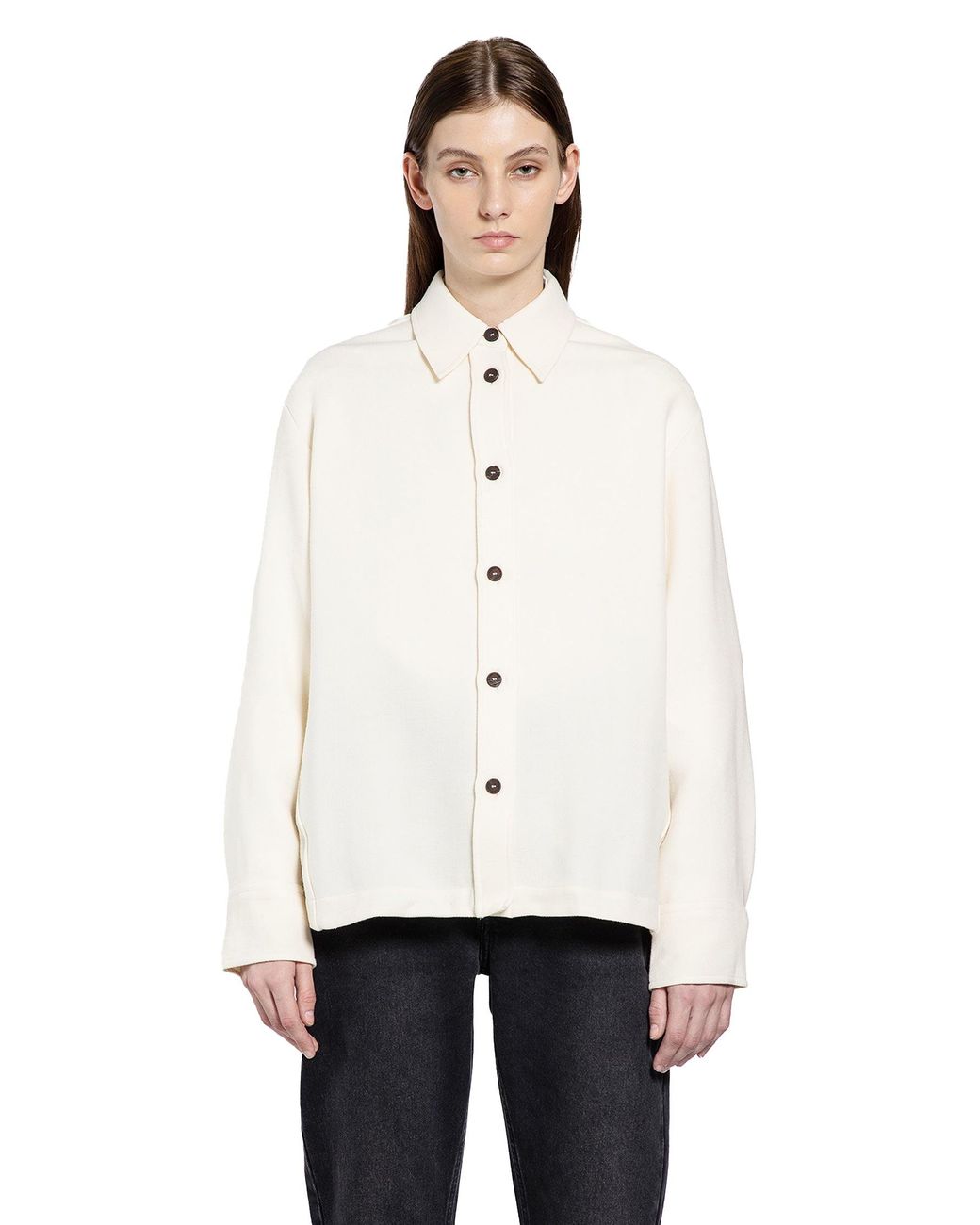 Studio Nicholson White Santini Overshirt
