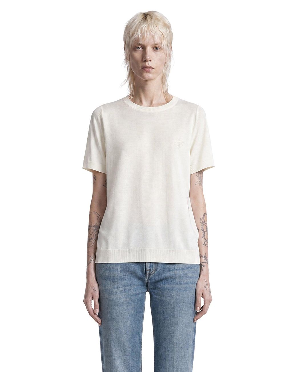 Gucci White Fine Wool Sweater