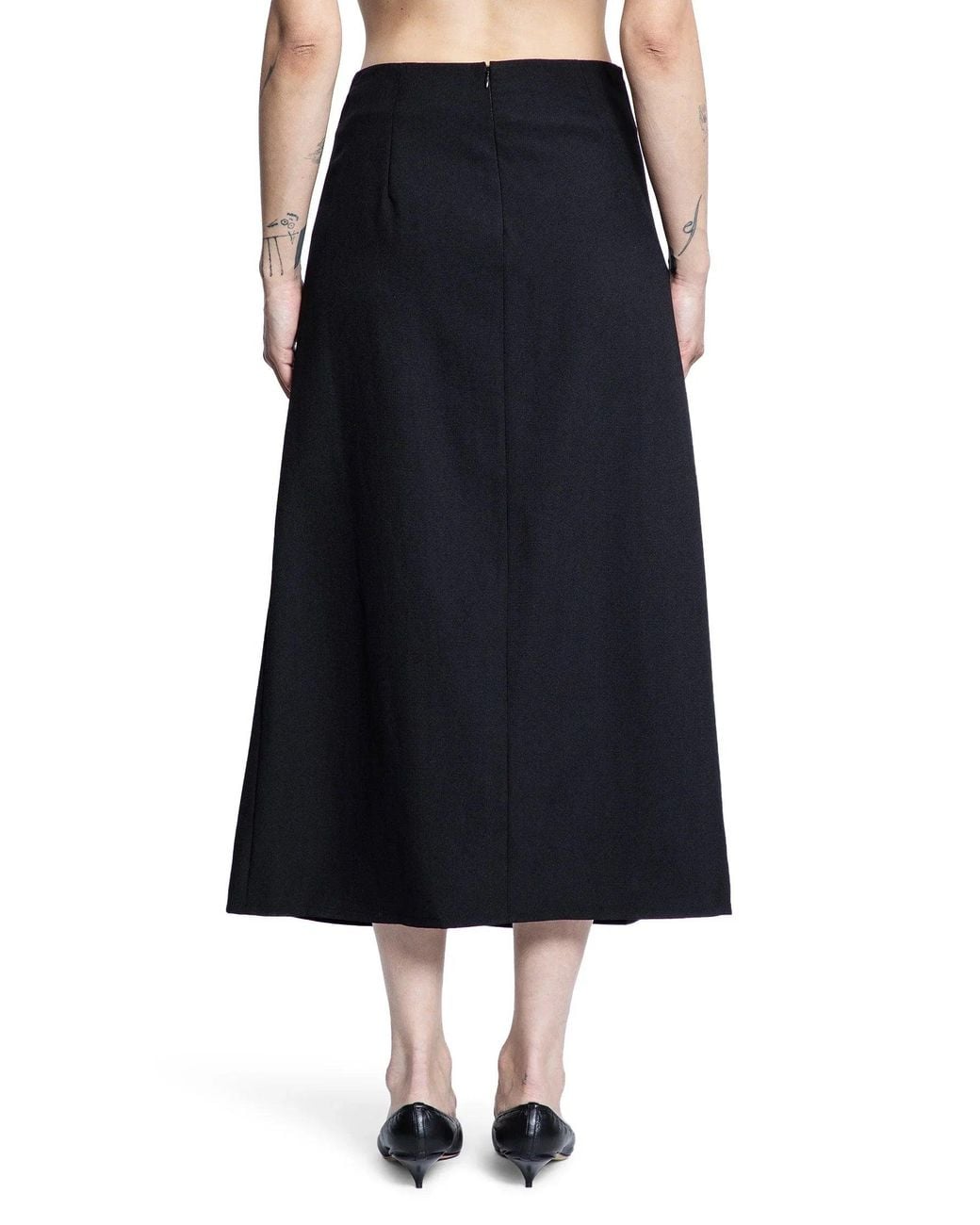 Studio Nicholson Black Fuse Skirt