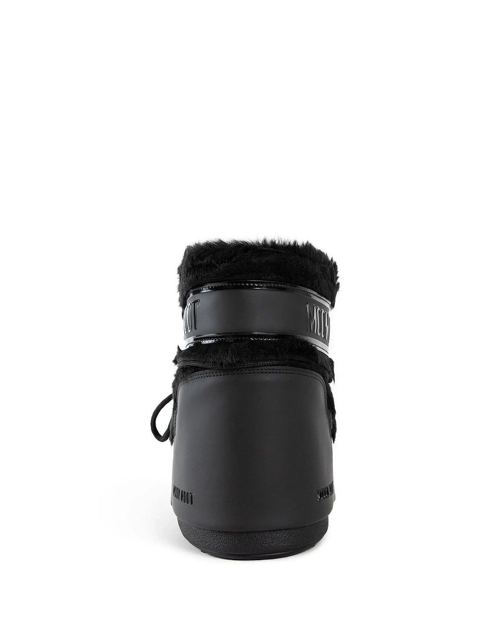 Moon Boot Black Icon Low Faux-Fur Boots