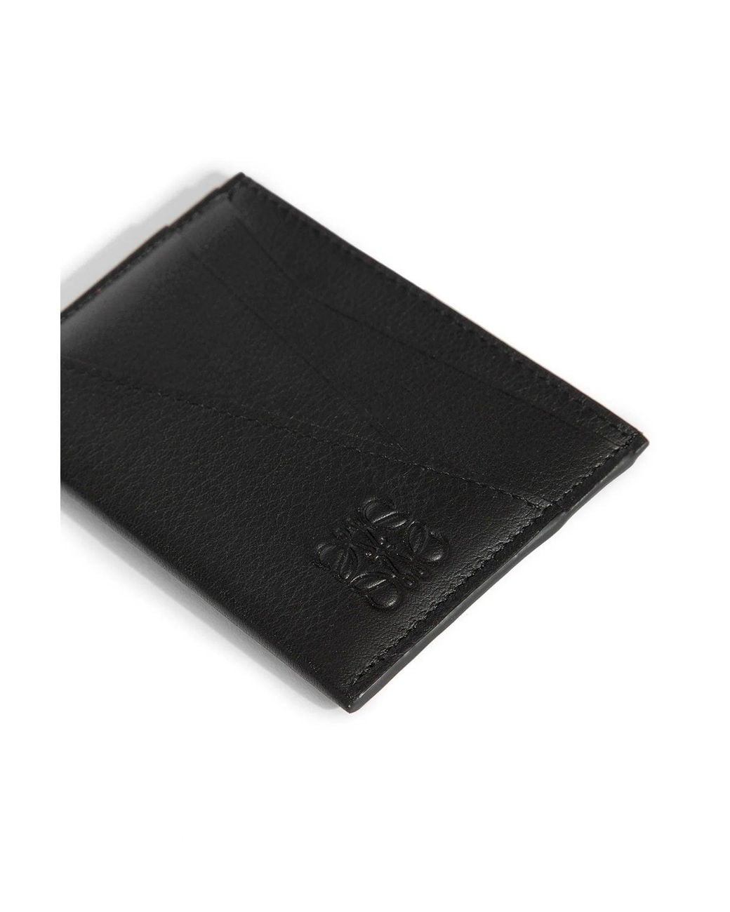 Loewe Black Puzzle Edge Plain Cardholder for men