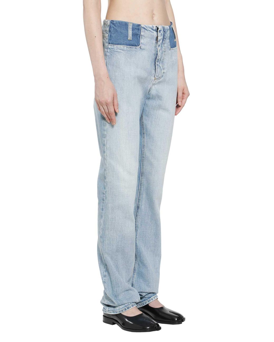 Maison Margiela Blue Two-Tone Jeans