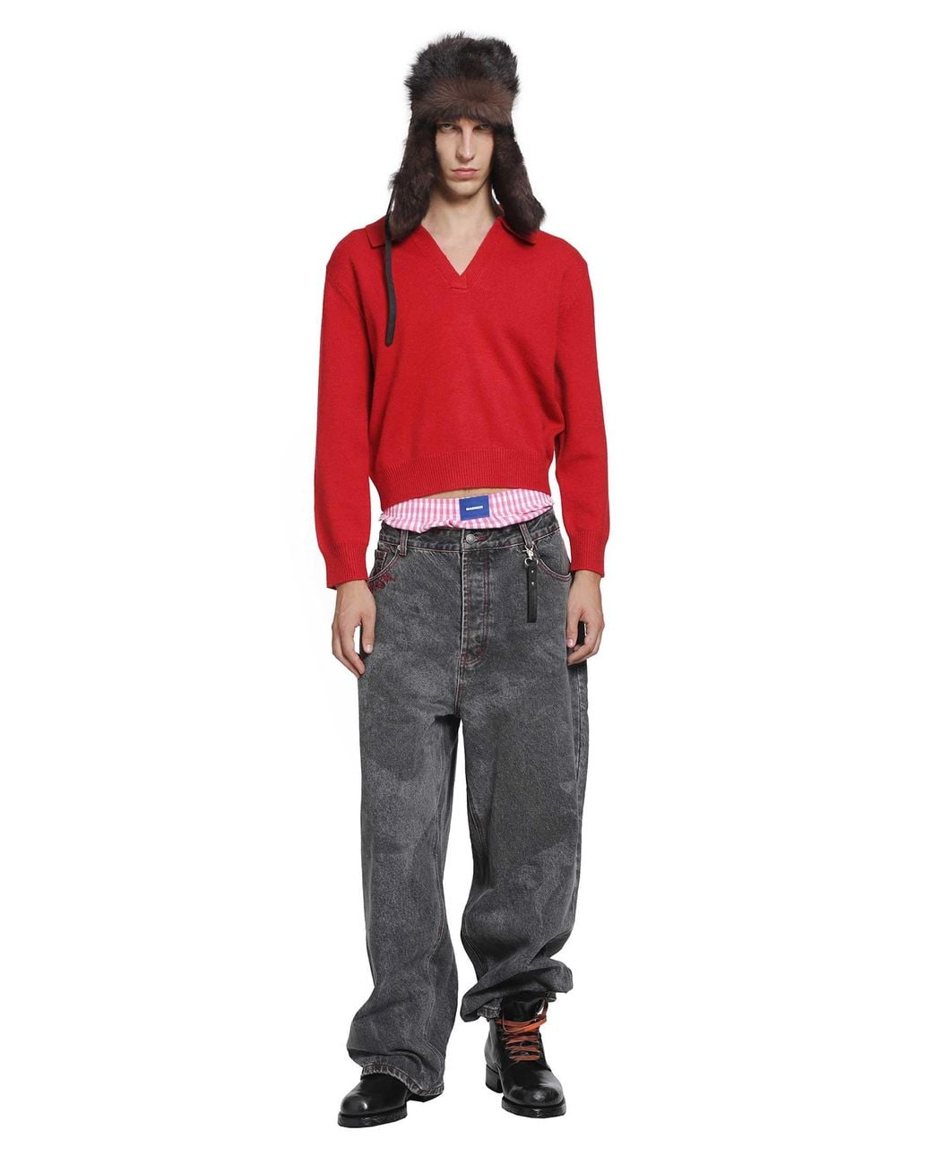 DAGGER Gray Mosh Johnny Jeans for men