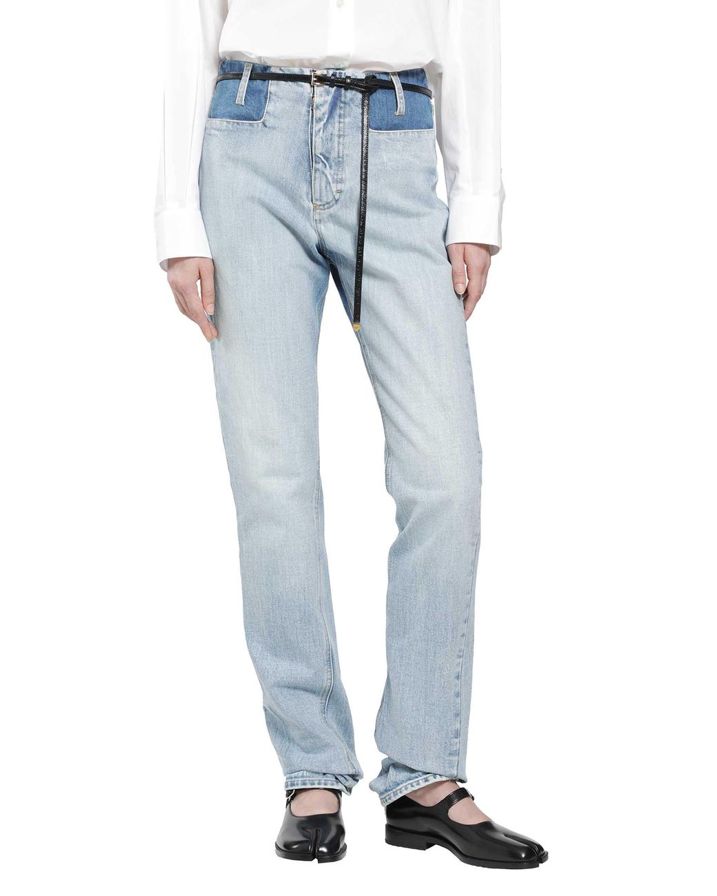 Maison Margiela Blue Two-Tone Jeans