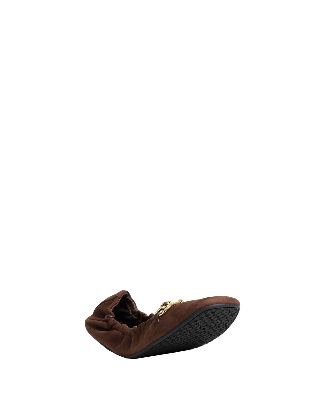 Gucci Brown Prima Ballet Flats