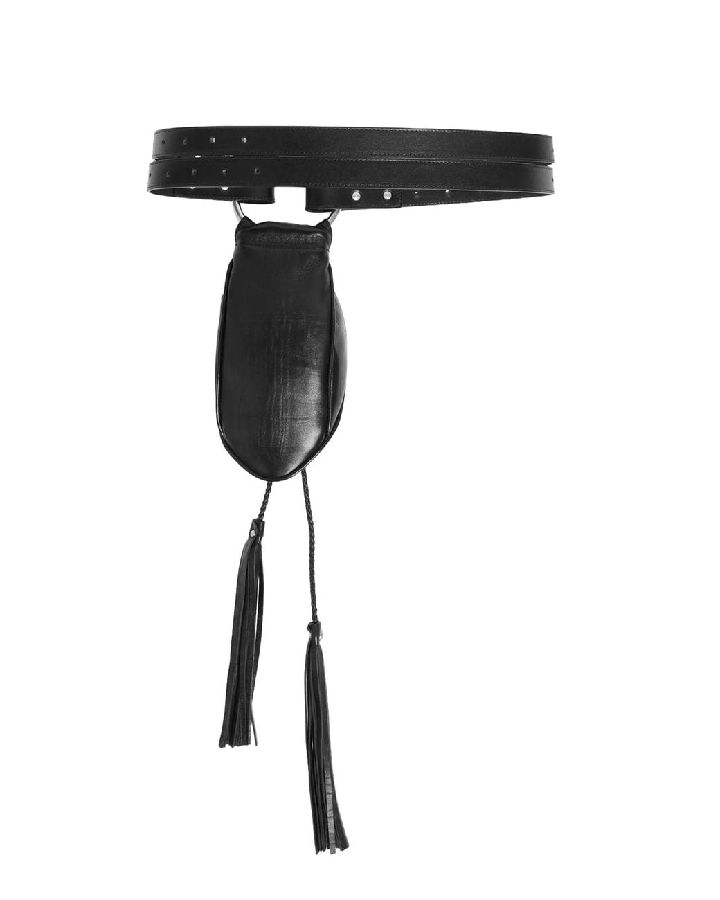 Ann Demeulemeester Black The Kenan Pouch With Tassels