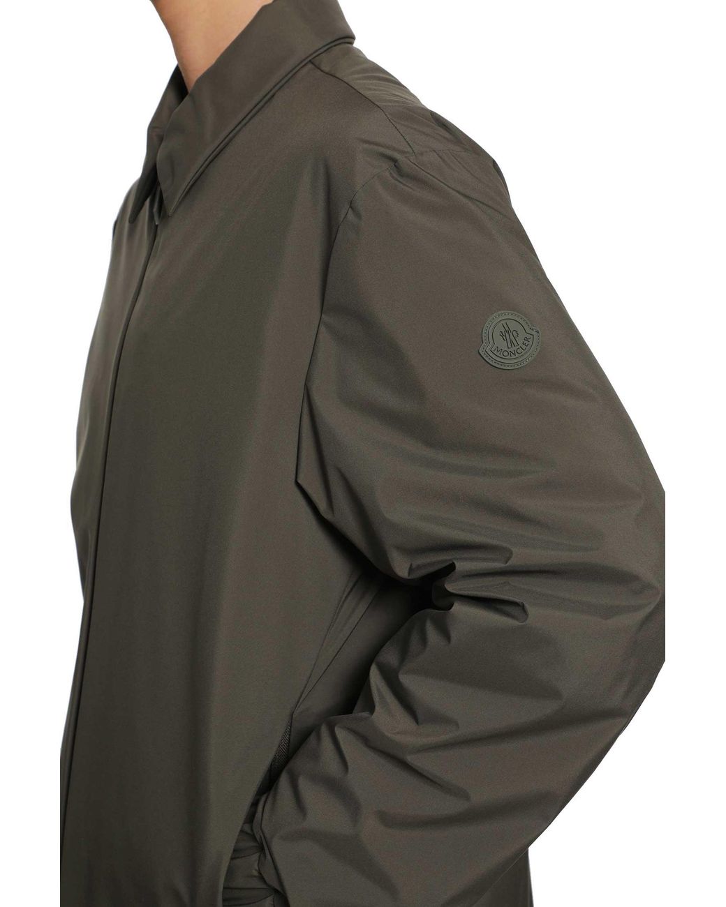 Moncler Brown Caramantran Down Shirt Jacket for men