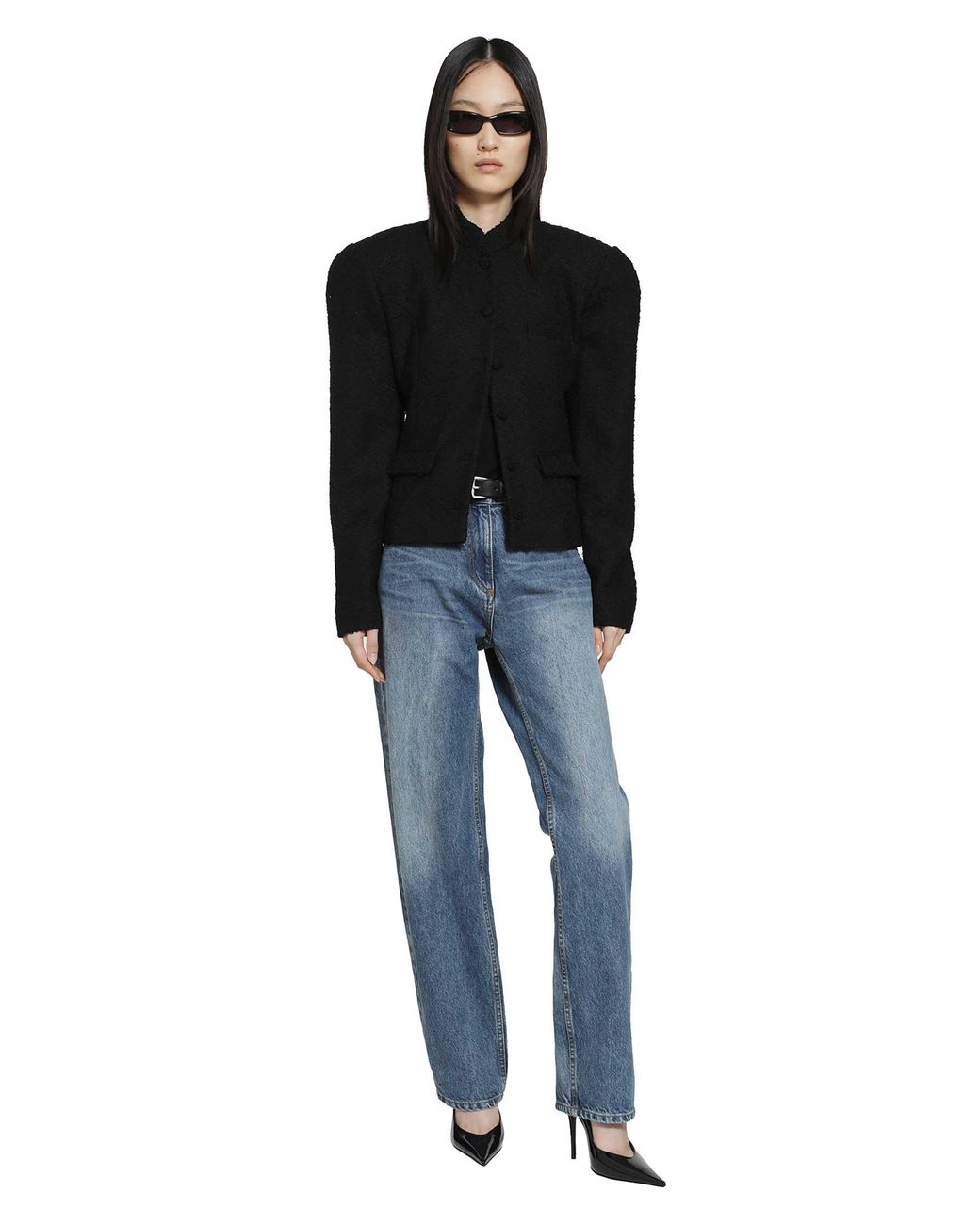 Magda Butrym Blue Tapered Leg Jeans